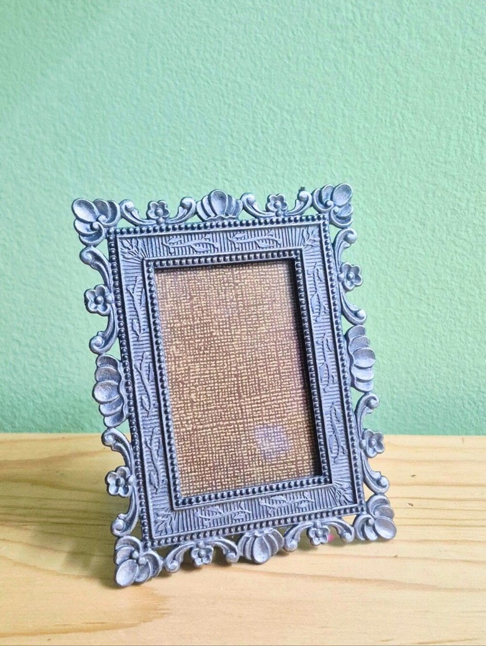 Ornate Metal Miniature Photo Frame